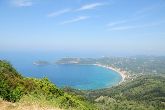 Agios Georgios Bay, looking towards Afionas